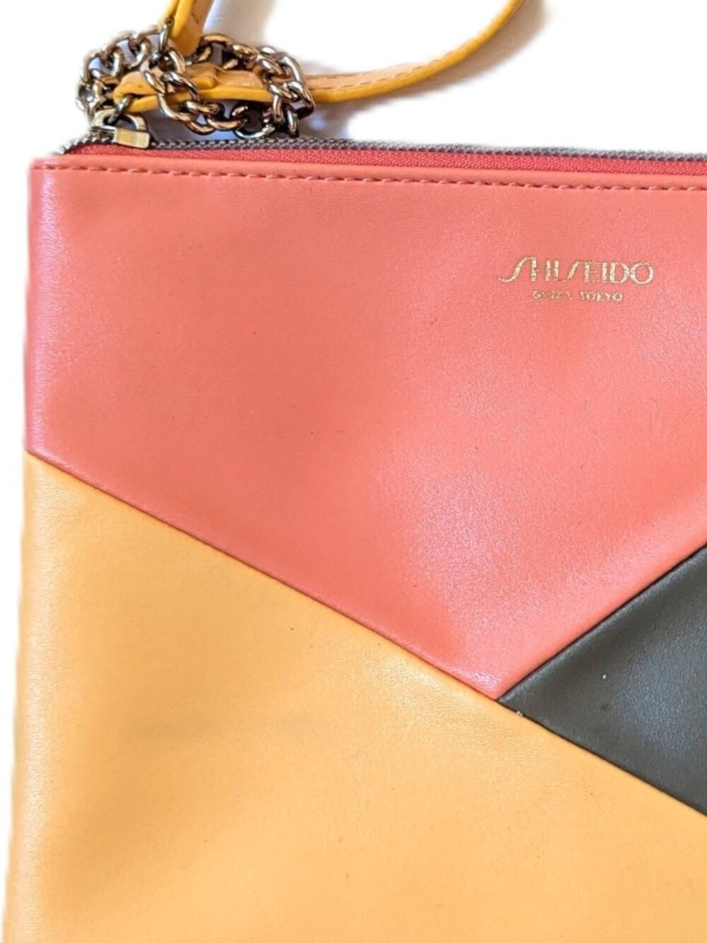 Shiseido Cosmetics Bag Shiseido Colorful Geometric Clutch Cosmetic Makeup Case - Picture 2 of 6